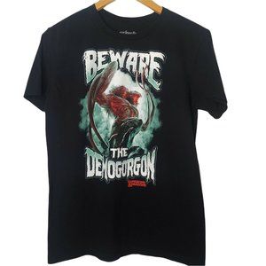 Dungeons & Dragons Beware The Demogorgon Shirt Mens Large L Black T-Shirt D&D